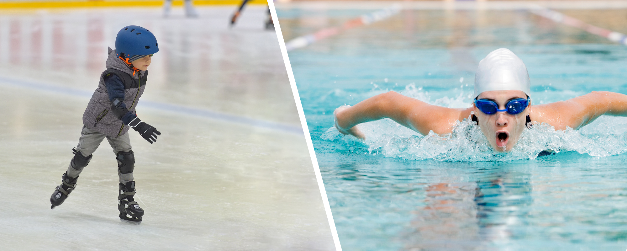 Drie keer gratis zwemmen of schaatsen